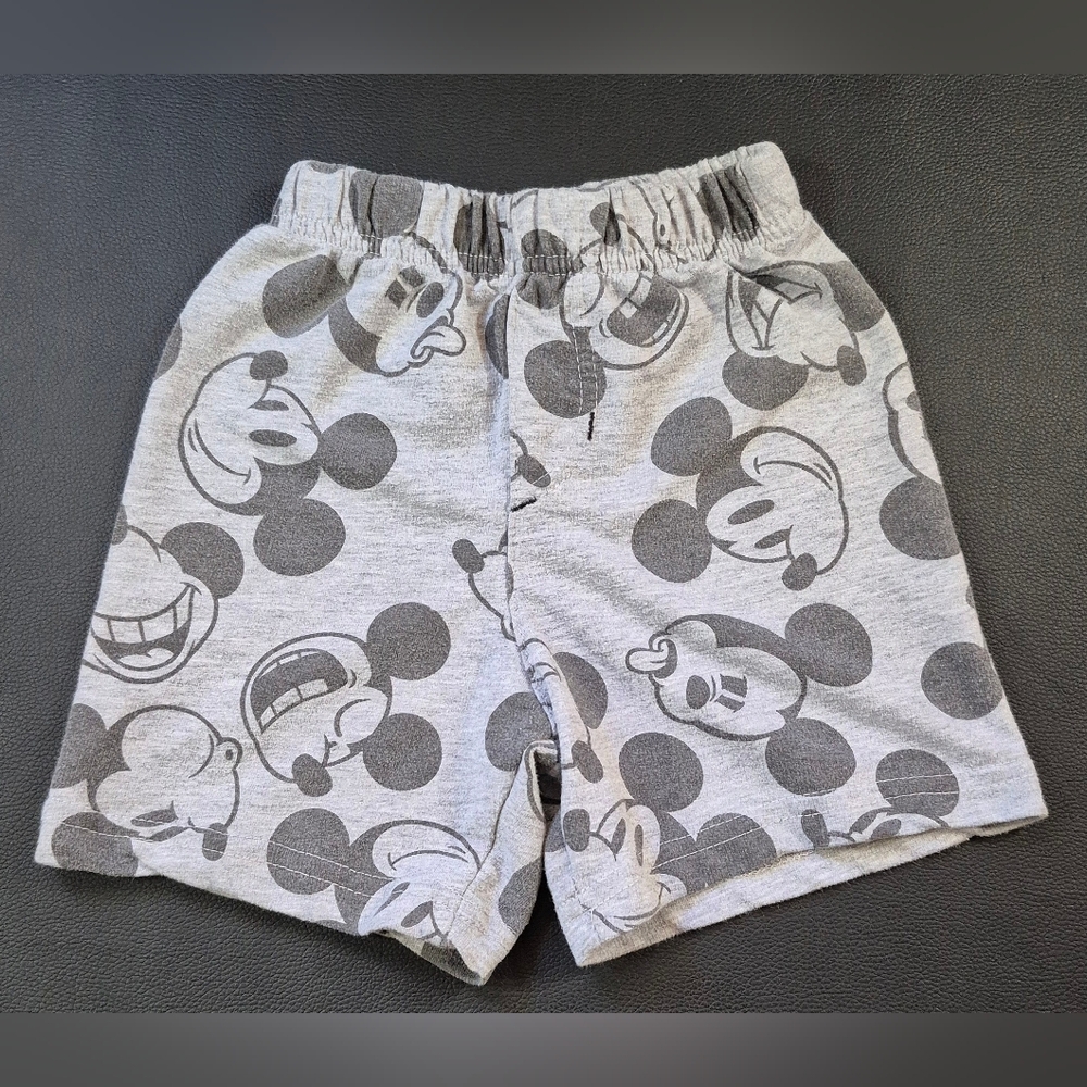 Disney Baby Grey Mickey Mouse Shorts RN19109 Size US 24M